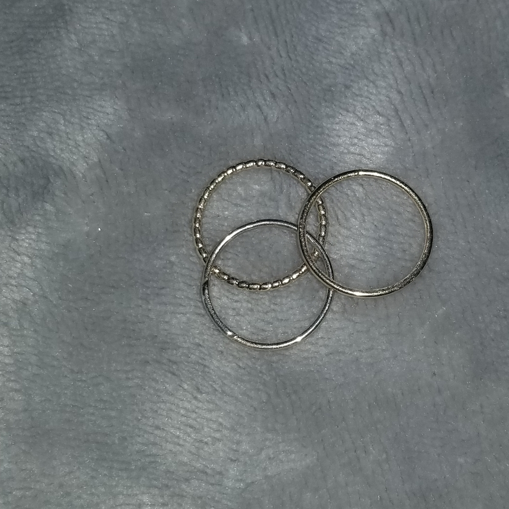 Gold petite rings